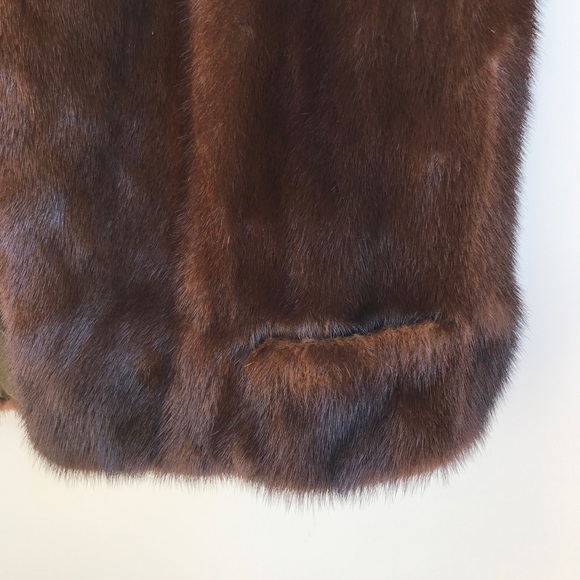 Lord & Taylor Vintage 60’s Mink vest brown medium - Picture 5 of 11